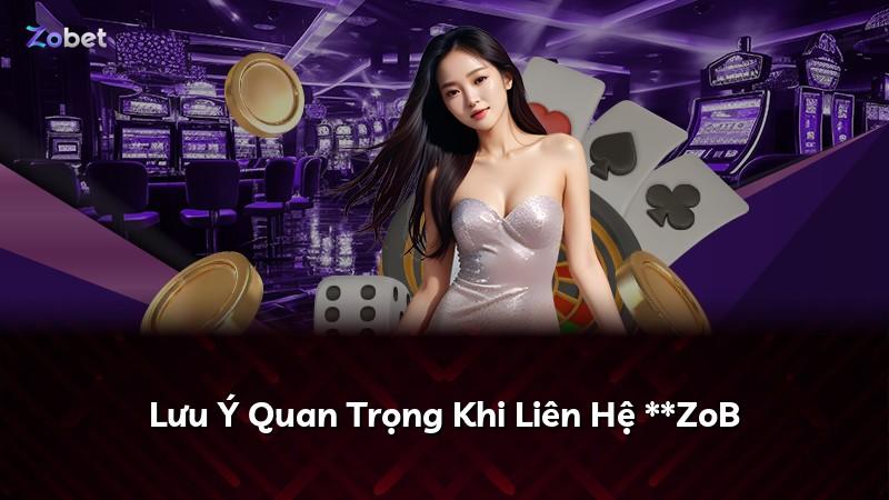 Lưu Ý Quan Trọng Khi Liên Hệ **ZoB